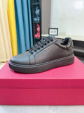 BALLY Dark Gray Pebbled Leather Sneakers — hero