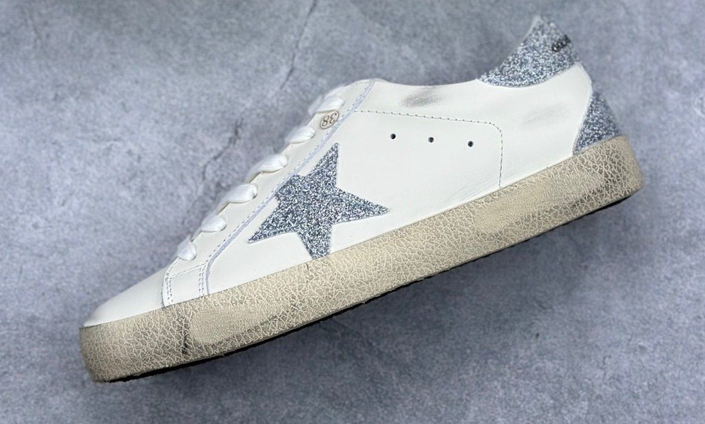 Golden Goose Silver Star Low-Top Sneakers — hero